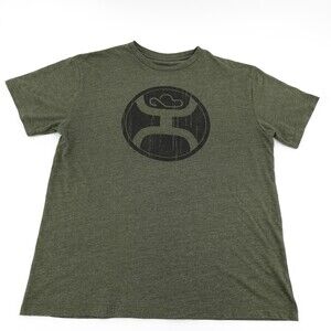 Hooey Shirt Mens XL Heather Green Roper Logo Graphic Western Tee Get Your Hooey